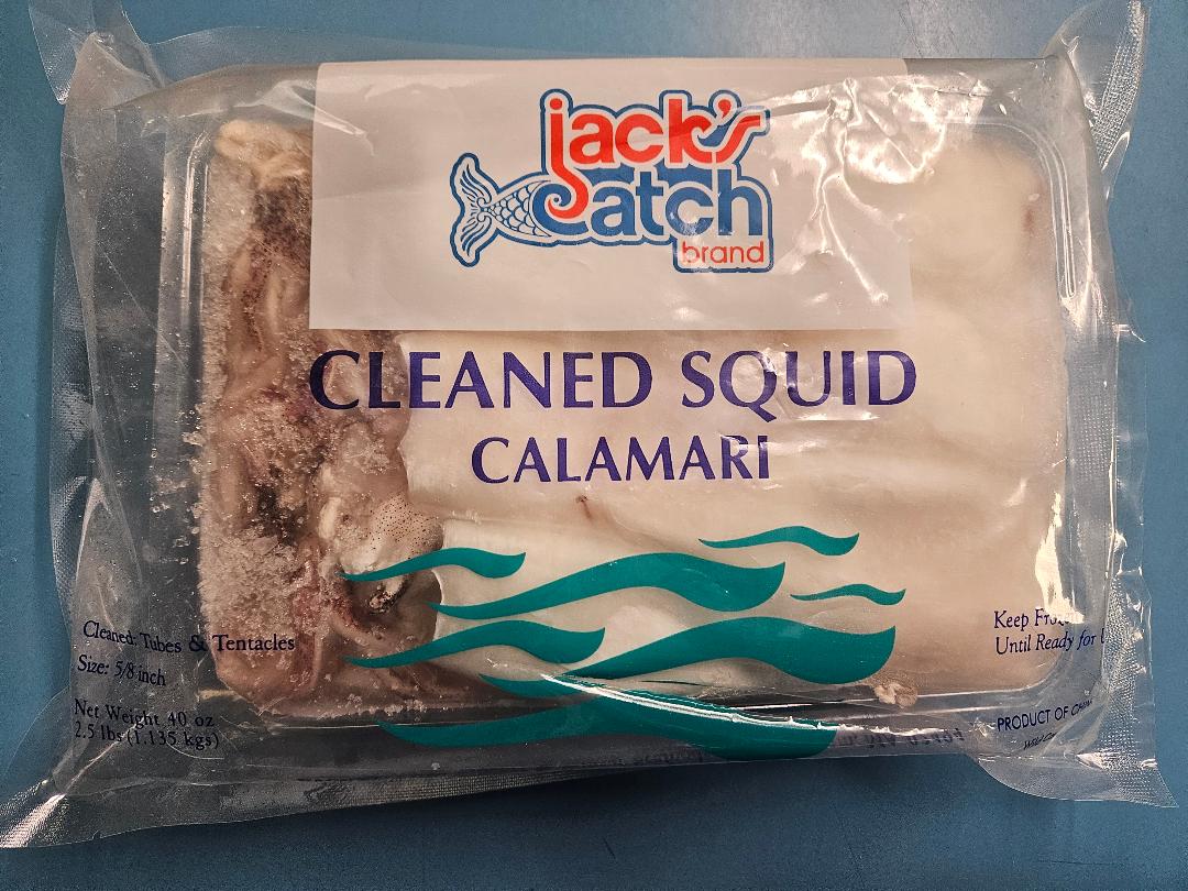 Raw Squid Tubes & Tentacles - 2.5lb. Pkg