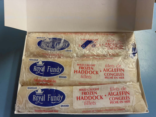Cello Wrapped Canadian Haddock Fillets - 5lb