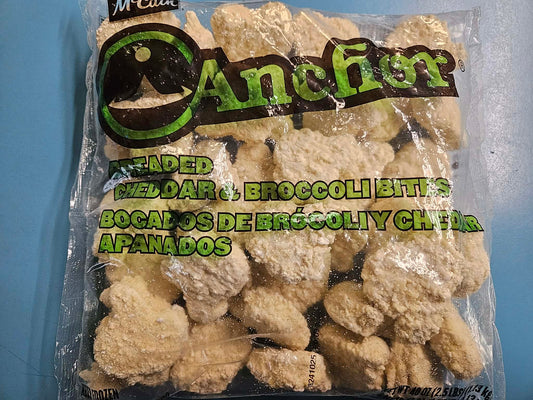 Breaded Cheddar & Broccoli Bites - 2.5 lb. Bag