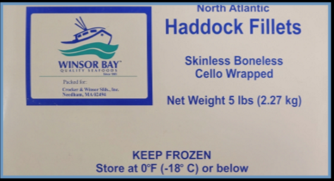 Cello Haddock Fillets - 5lb