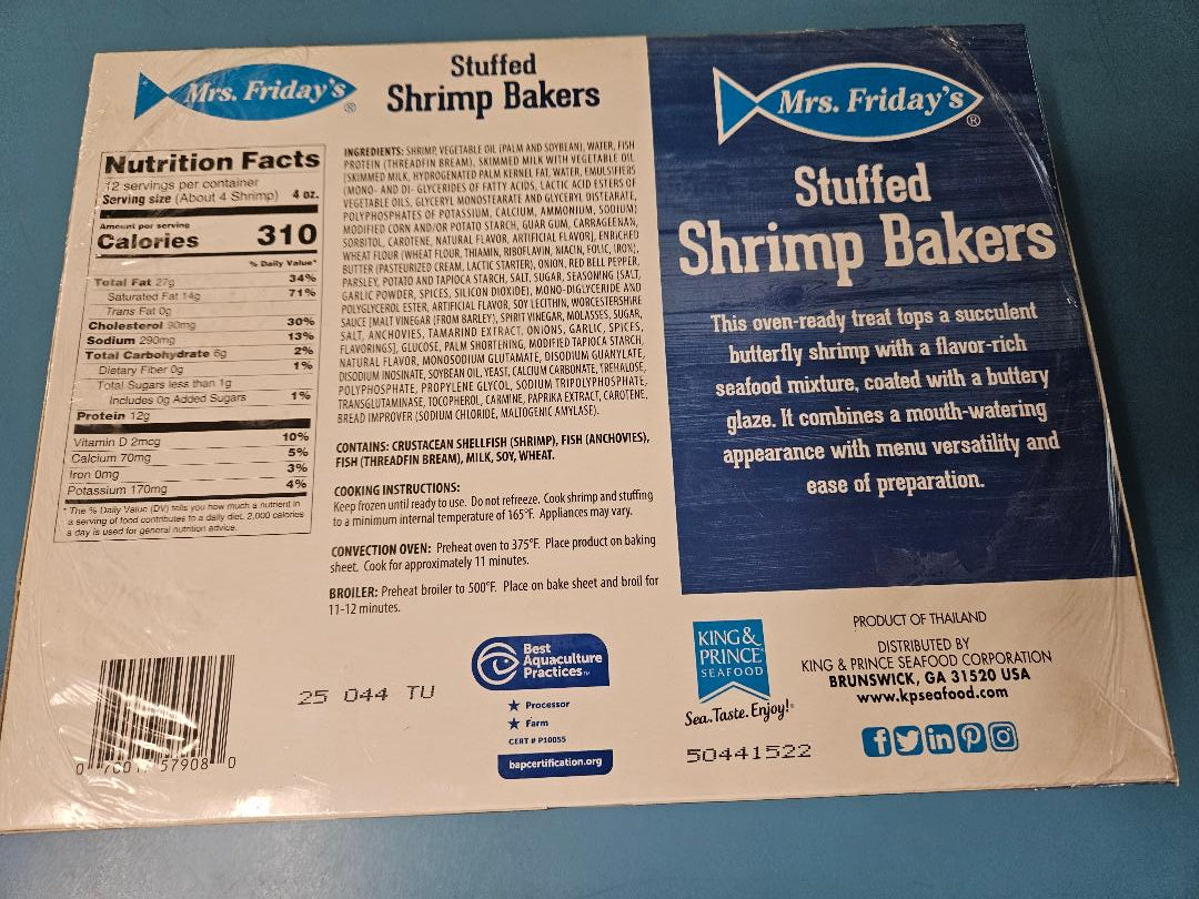 Breaded Shrimp Bakers - 3lb